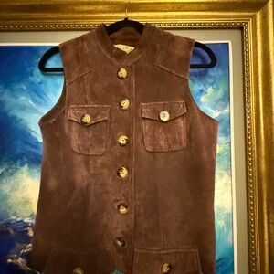 100% suede vest